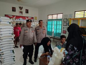 Polres Tanjung Balai Laksanakan Pengamanan Penyaluran Bantuan Pangan Cadangan Beras Pemerintah Tahun 2024