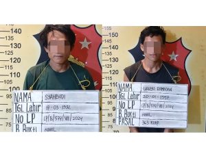 Polsek Medan Labuhan Tangkap Dua Pelaku Pencurian Bangku Stainless Milik Puskesmas Kota Bangun