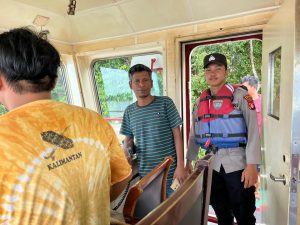 Inovasi Anjeli Polsek Jajaran Polres Barsel Laksanakan Patroli Dan Imbau Keselamatan Pelayaran
