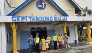 Polres Tanjung Balai Turunkan Personel Dalam Pengamanan Ibadah Minggu di Gereja Pastikan Kondusifulitas