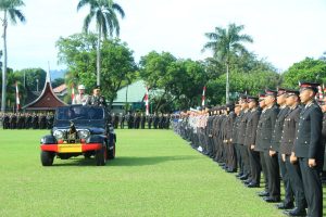 Kapolda Sumbar pimpin Upacara Hari Bhayangkara ke-78 Di Istana Gubernur Sumatera Barat
