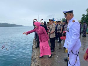 Polres Kepulauan Talaud Laksanakan Upacara Tabur Bunga Dalam Rangka HUT Bhayangkara