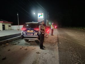 Sat Lantas Polres Simalungun Gelar Blue Light Patrol, Antisipasi Kejahatan Jalanan dan Tekan Angka Kecelakaan