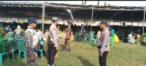 Polisi Amankan Acara Pengajian HARLAH ke-78 Muslimat NU di Pringsewu