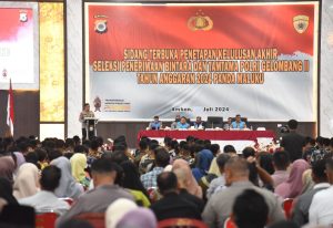 Wakapolda Maluku Pimpin Sidang Penetapan Kelulusan, 193 Casis Bintara dan Tamtama Polri Dinyatakan Lulus