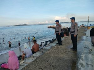 Cegah Laka Laut Di Objek Wisata Pelabuhan Lama Sibolga, Sat Polairud Polres Sibolga Laksanakan Pengamanan Dan Patroli