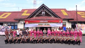 Bertepatan HUT Bhayangkara ke-78, 19 Personel Polres Bengkayang Naik Pangkat