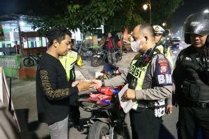 Patroli Skala Besar TNI - Polri Jaga Sitkamtibmas di Kota Mojokerto Jelang 1 Muharam