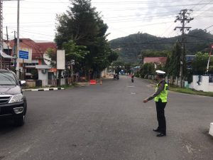 Personil Polres Sibolga Laksanakan Pos Padat Pagi, Cegah Kecelakaan Lalu Lintas