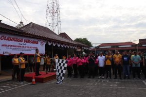 HUT Bhayangkara ke-78 Polres Kendal Olahraga Bersama, Bukti Hubungan TNI-Polri Makin Solid