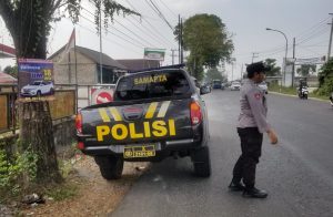 Akhir Pekan, Polsek Burneh Polres Bangkalan Siaga di Titik Arah Akses Wisata