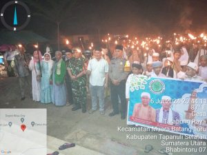 Pawai Obor Meriahkan Peringatan Tahun Baru Islam di Muara Batangtoru