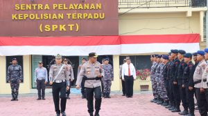 Polres Tanjung Balai Apel Gelar Pasukan Ops Patuh Toba Tahun 2024