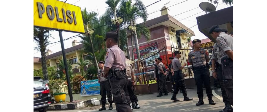 Polrestabes Medan Pastikan Situasi Keamanan  Kondusif Pasca Bom Bunuh Diri