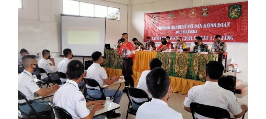 Taruna Akpol dan Akmil Latsitarda Nusantara XLI TA 2021 Sosialisasi Penerimaan Akpol dan Akmil di Perguruan Swasta SMK Al-Fattah