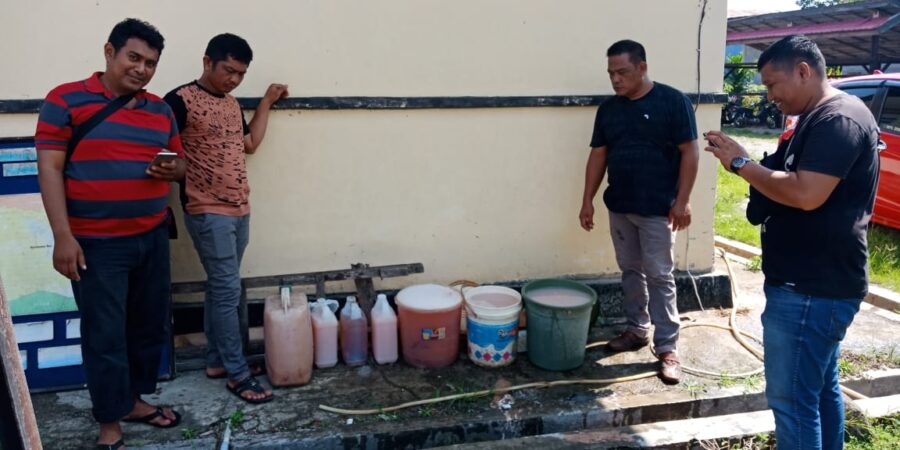 Operasi Cipta Kondisi, Polsek Bua Amankan Ratusan Liter Miras Desa Lengkong