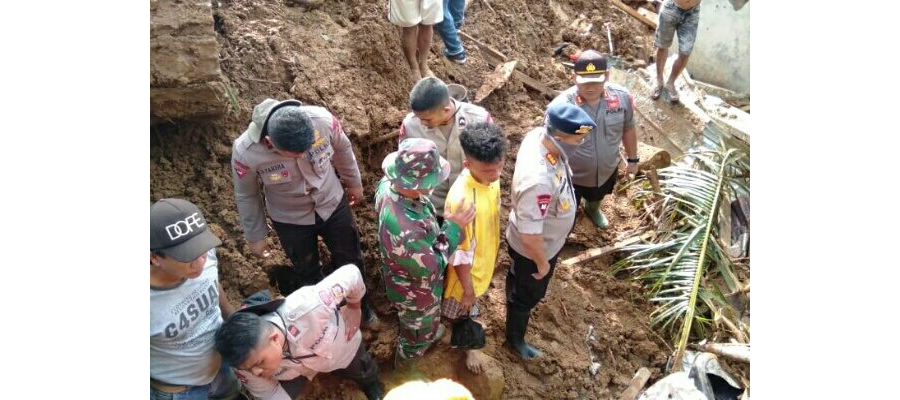 Satu Korban Tertimbun Tanah Longsor di Manganitu Berhasil Dievakuasi