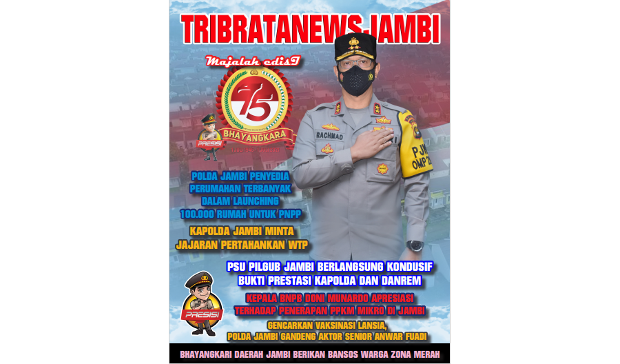 Majalah Tribratanews Jambi Edisi Hari Bhayangkara Ke - 75