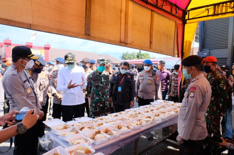 Sulsel Berlakukan PSBB, Polda Sulsel bersama TNI dan Pemprov Siapkan Dapur Lapangan